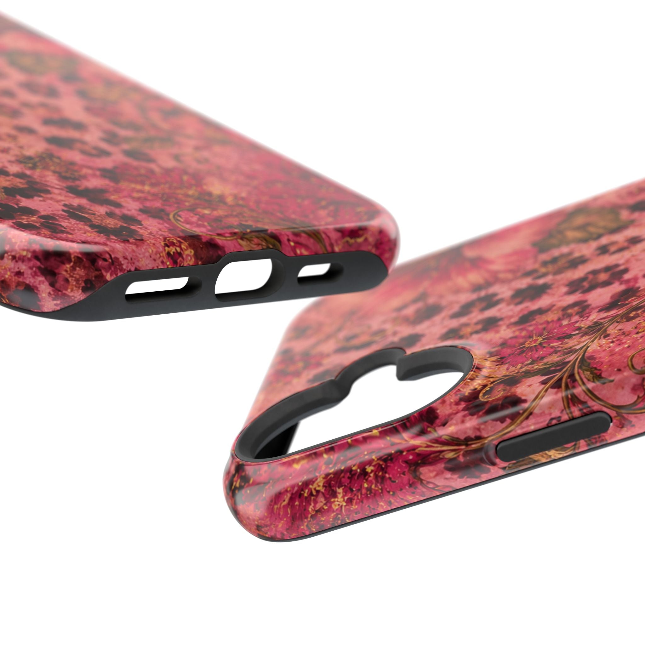 Floral Vintage Rose Magnetic Impact-Resistant Phone Case