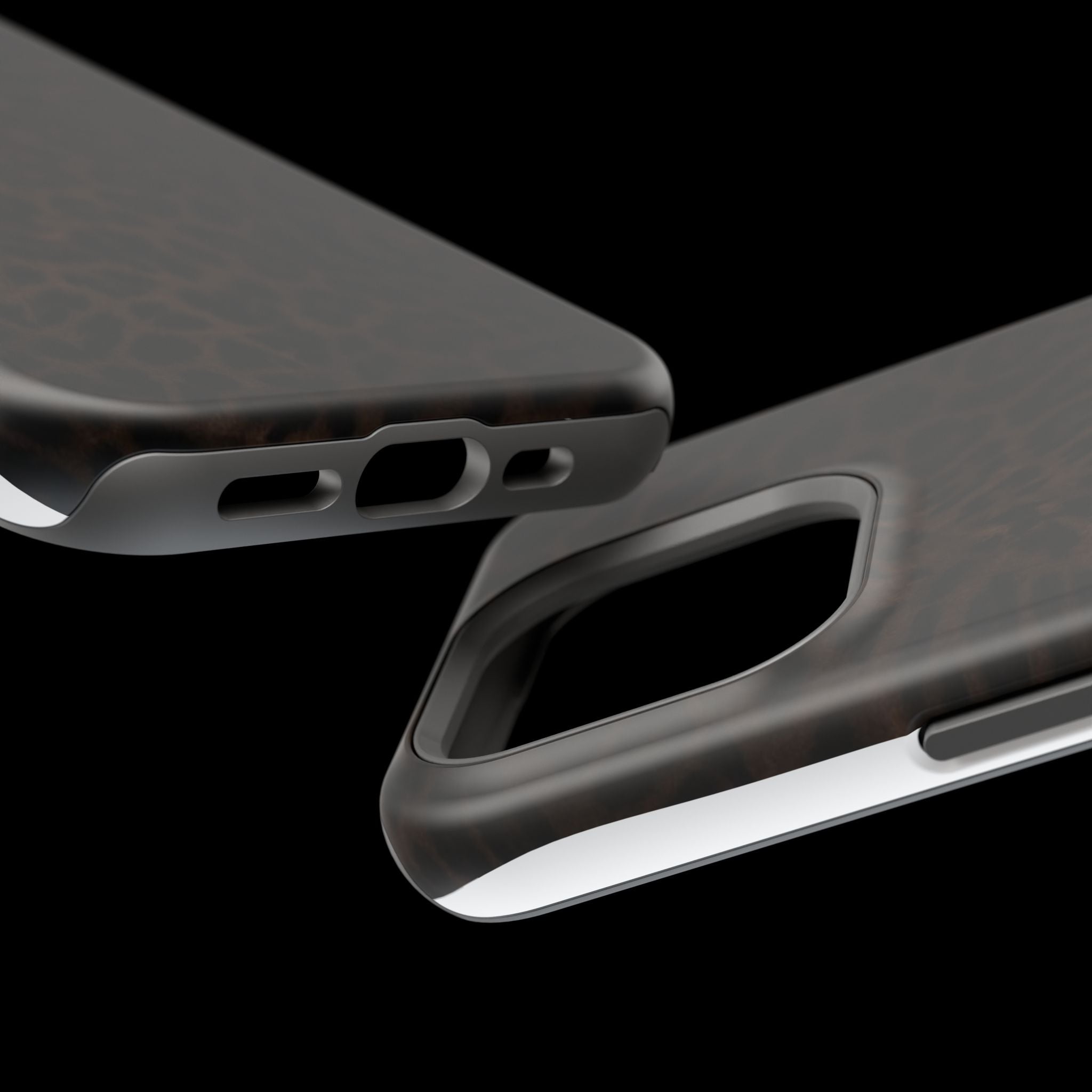 Leopard Print Magnetic Impact Phone Case — Shockproof Magnetic iPhone Cover