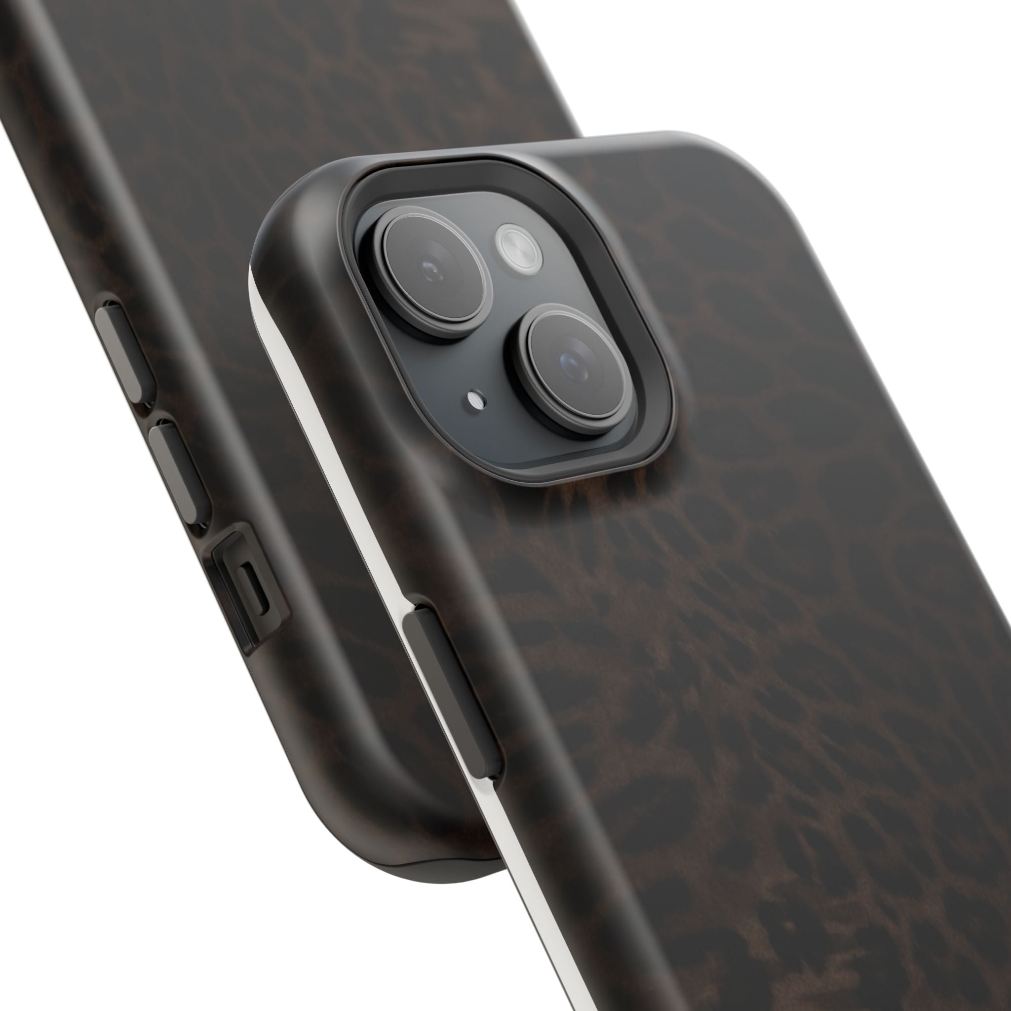 Leopard Print Magnetic Impact Phone Case — Shockproof Magnetic iPhone Cover