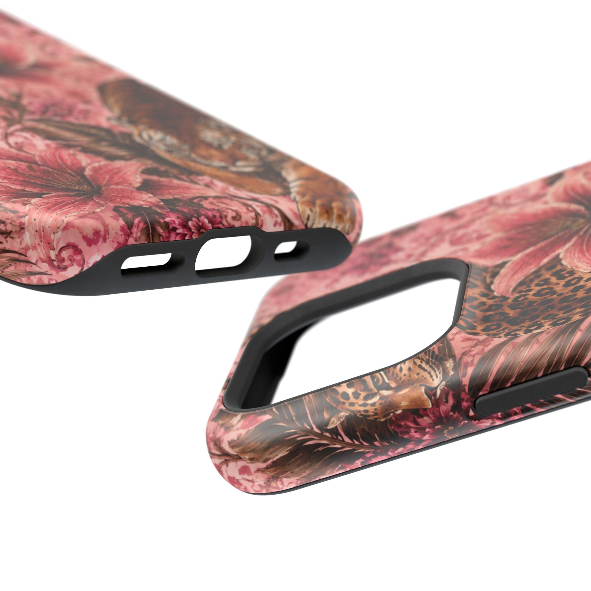 Floral Tiger Magnetic Phone Case — Impact-Resistant Stylish Protection