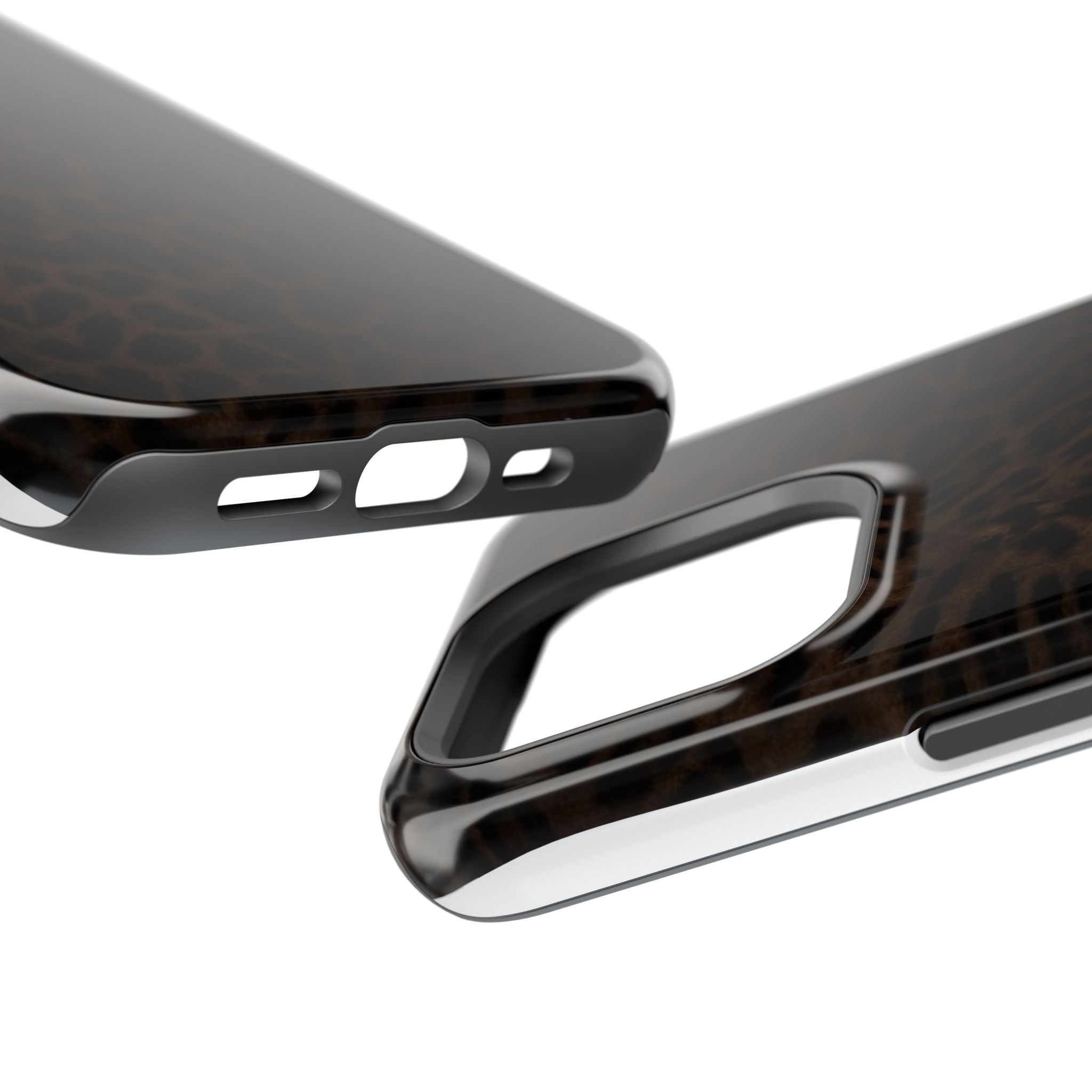 Leopard Print Magnetic Impact Phone Case — Shockproof Magnetic iPhone Cover