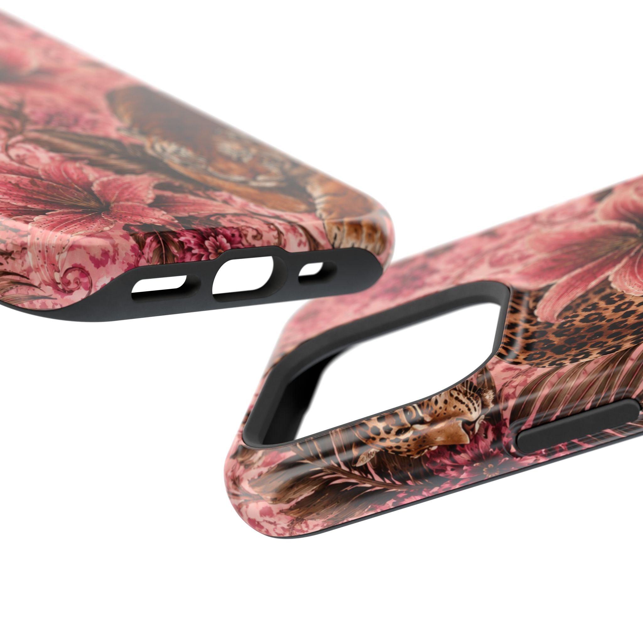 Floral Tiger Magnetic Phone Case — Impact-Resistant Stylish Protection