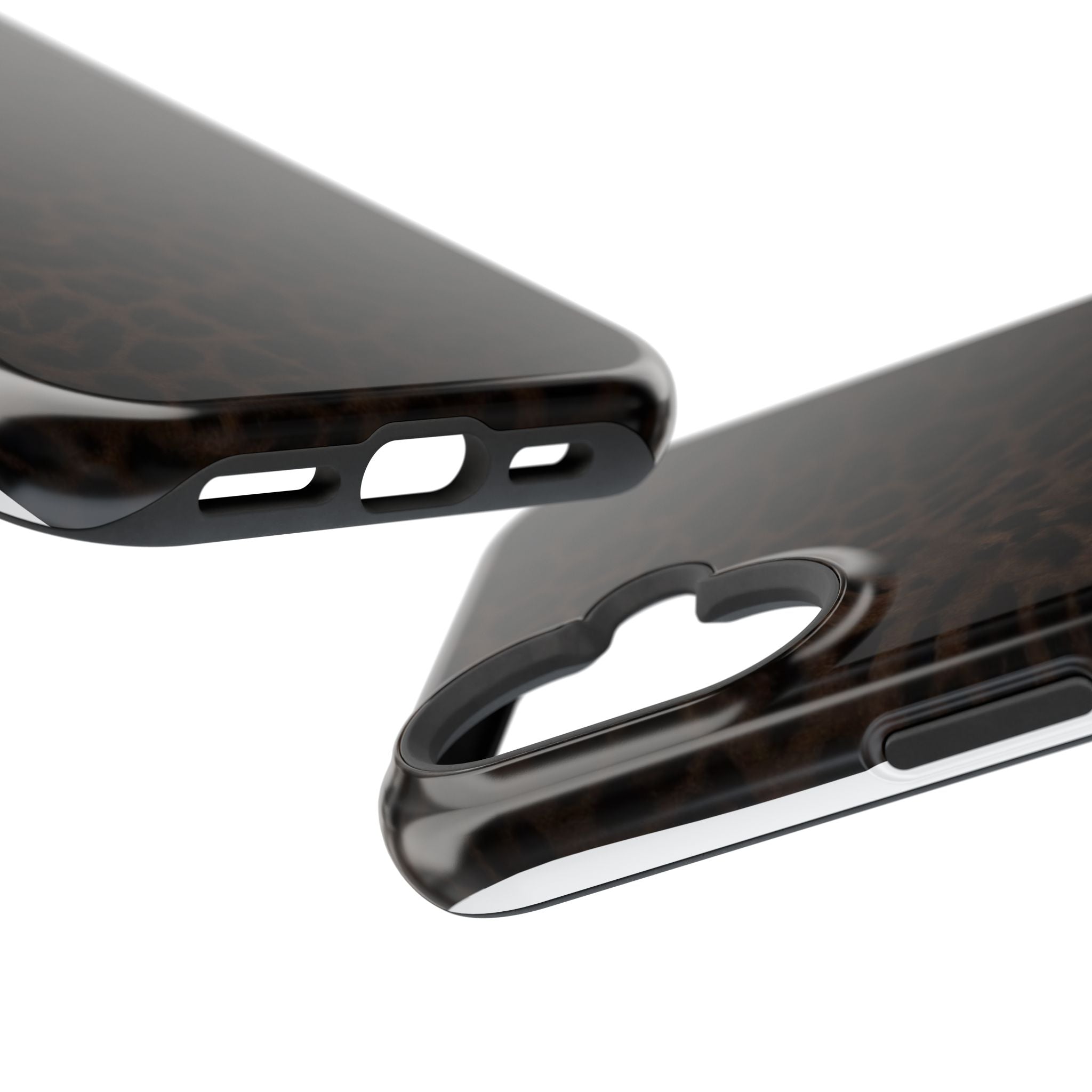 Leopard Print Magnetic Impact Phone Case — Shockproof Magnetic iPhone Cover