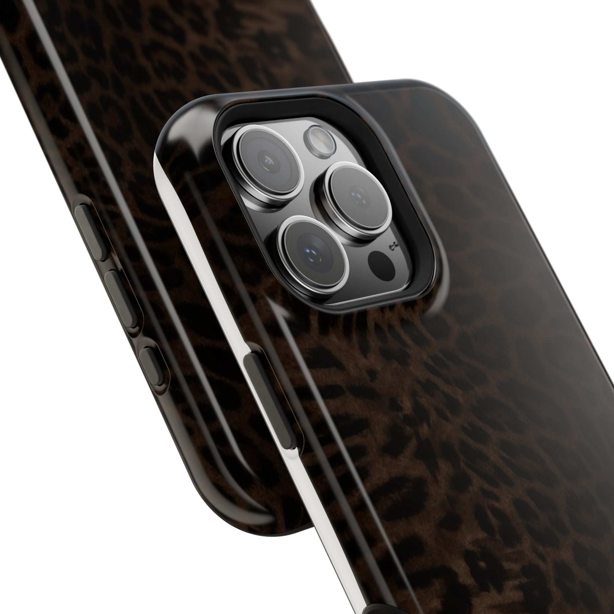 Leopard Print Magnetic Impact Phone Case — Shockproof Magnetic iPhone Cover
