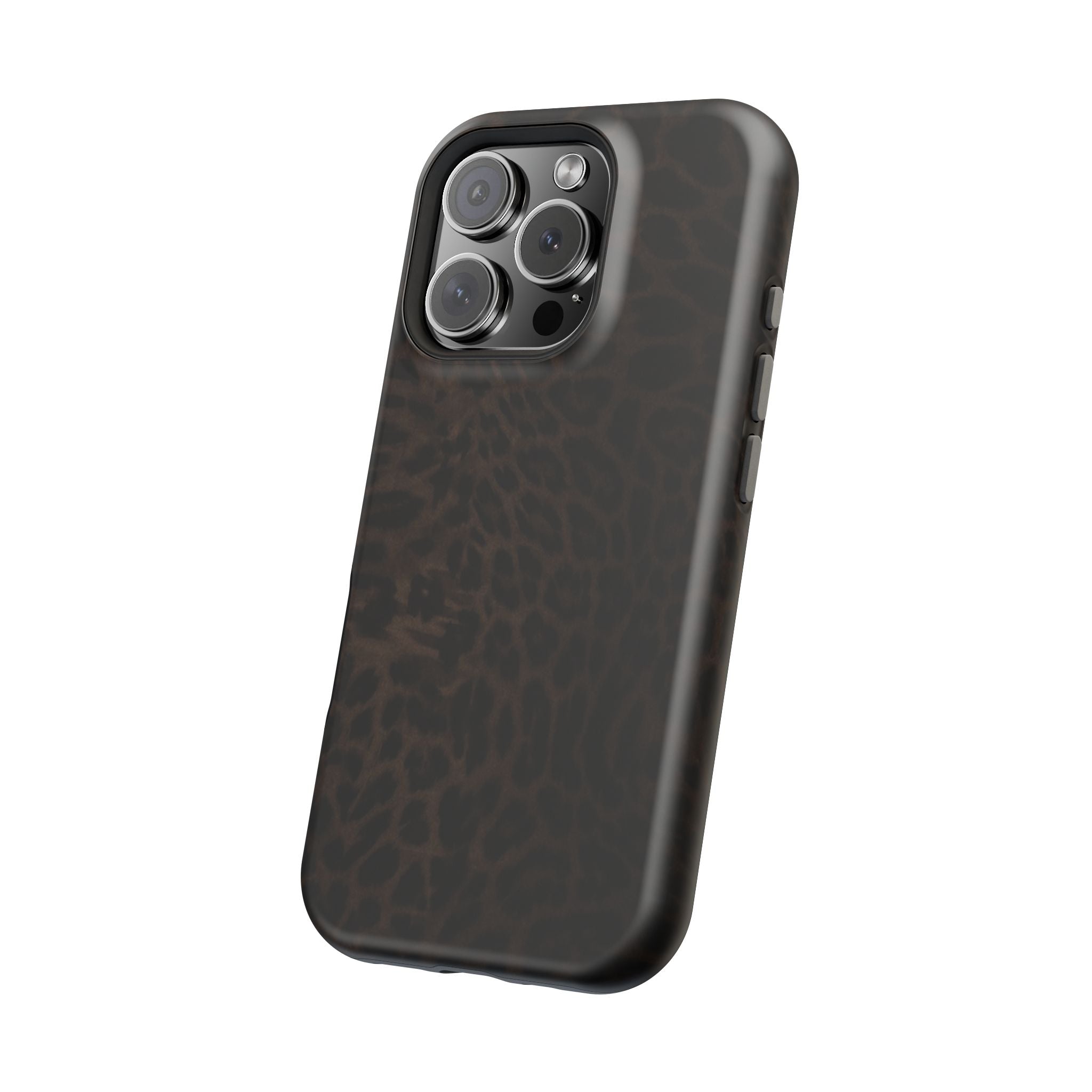 Leopard Print Magnetic Impact Phone Case — Shockproof Magnetic iPhone Cover