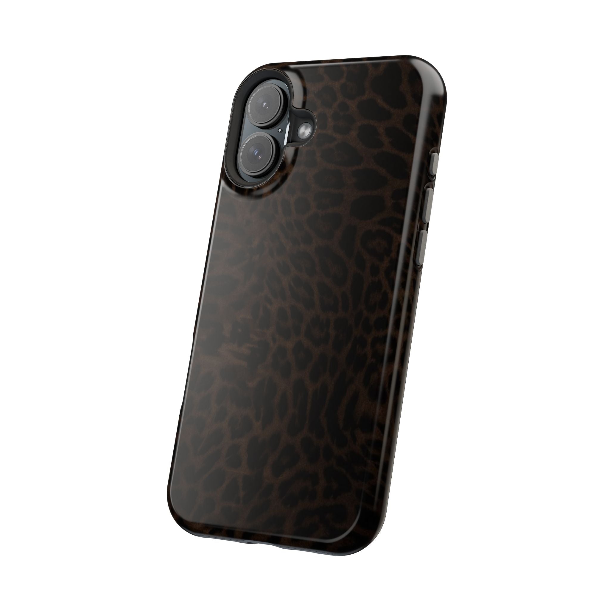Leopard Print Magnetic Impact Phone Case — Shockproof Magnetic iPhone Cover