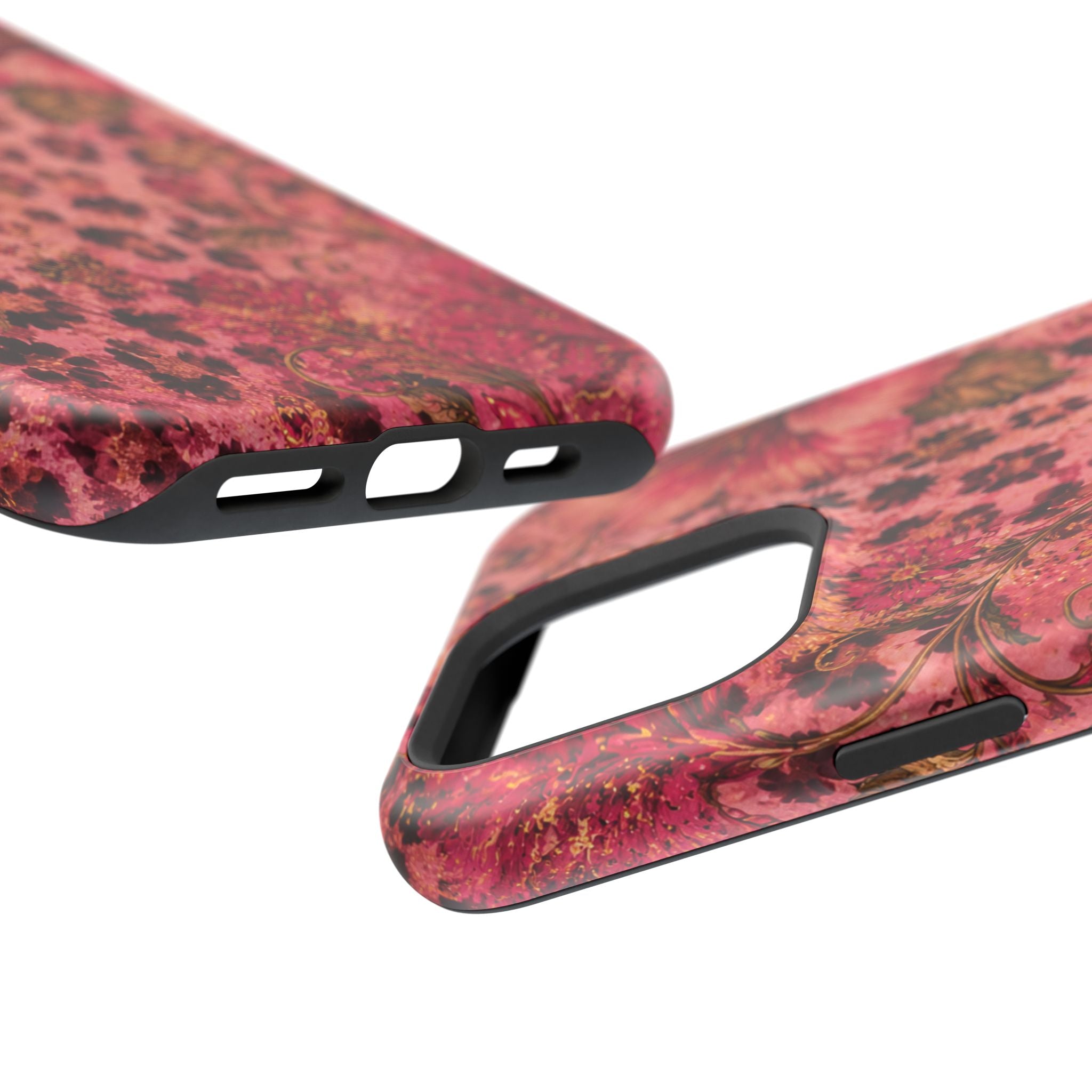 Floral Vintage Rose Magnetic Impact-Resistant Phone Case
