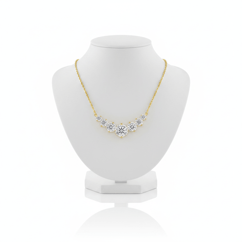 925 Sterling Silver Heart Moissanite Necklace | THE VVS | - VAEL