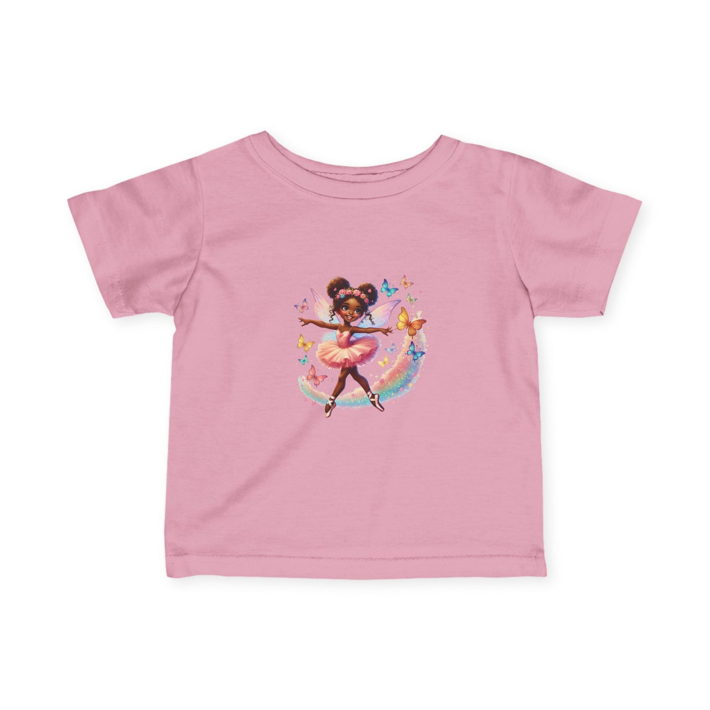Butterfly Ballerina Infant Tee | Whimsical Baby Graphic Shirt