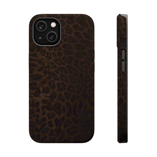 Leopard Print Magnetic Impact Phone Case — Shockproof Magnetic iPhone Cover
