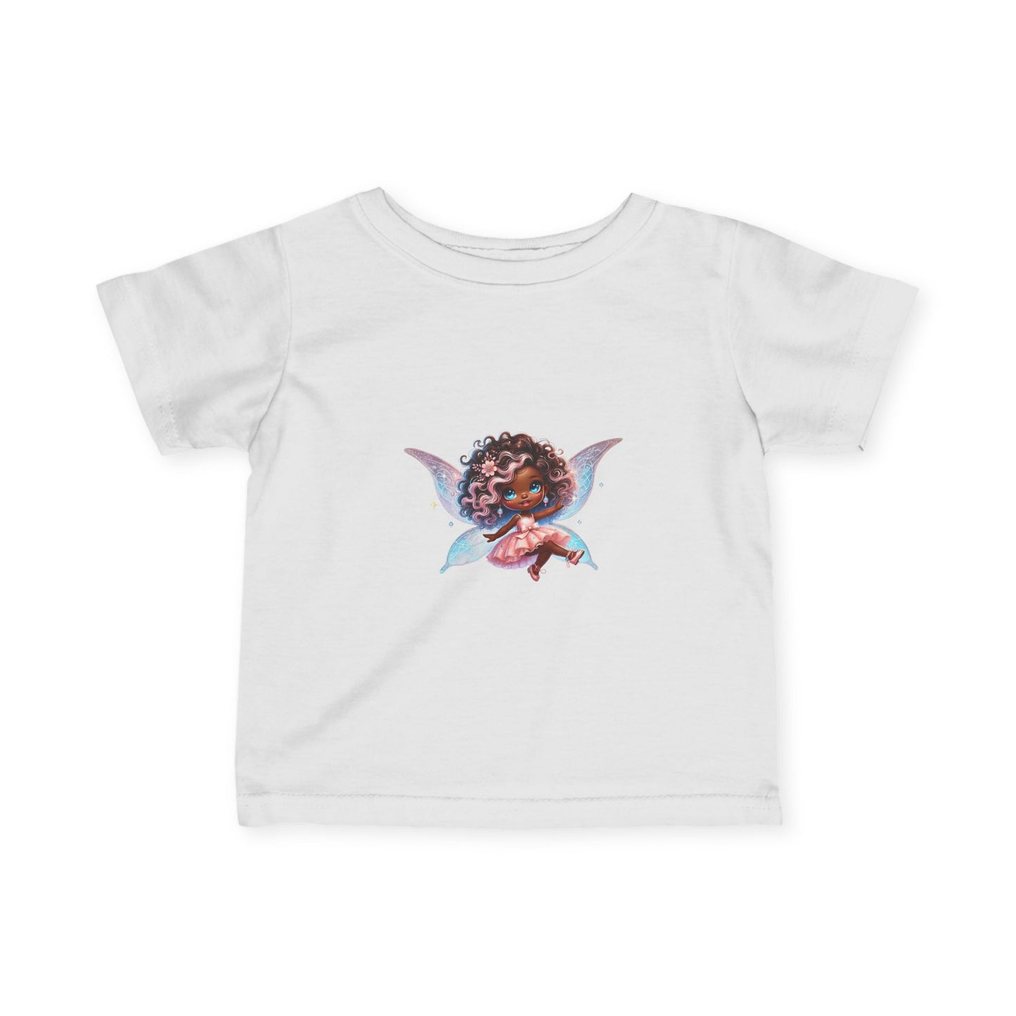 Little Blue Wing Fairy Infant Tee | Whimsical Baby Graphic Shirt
