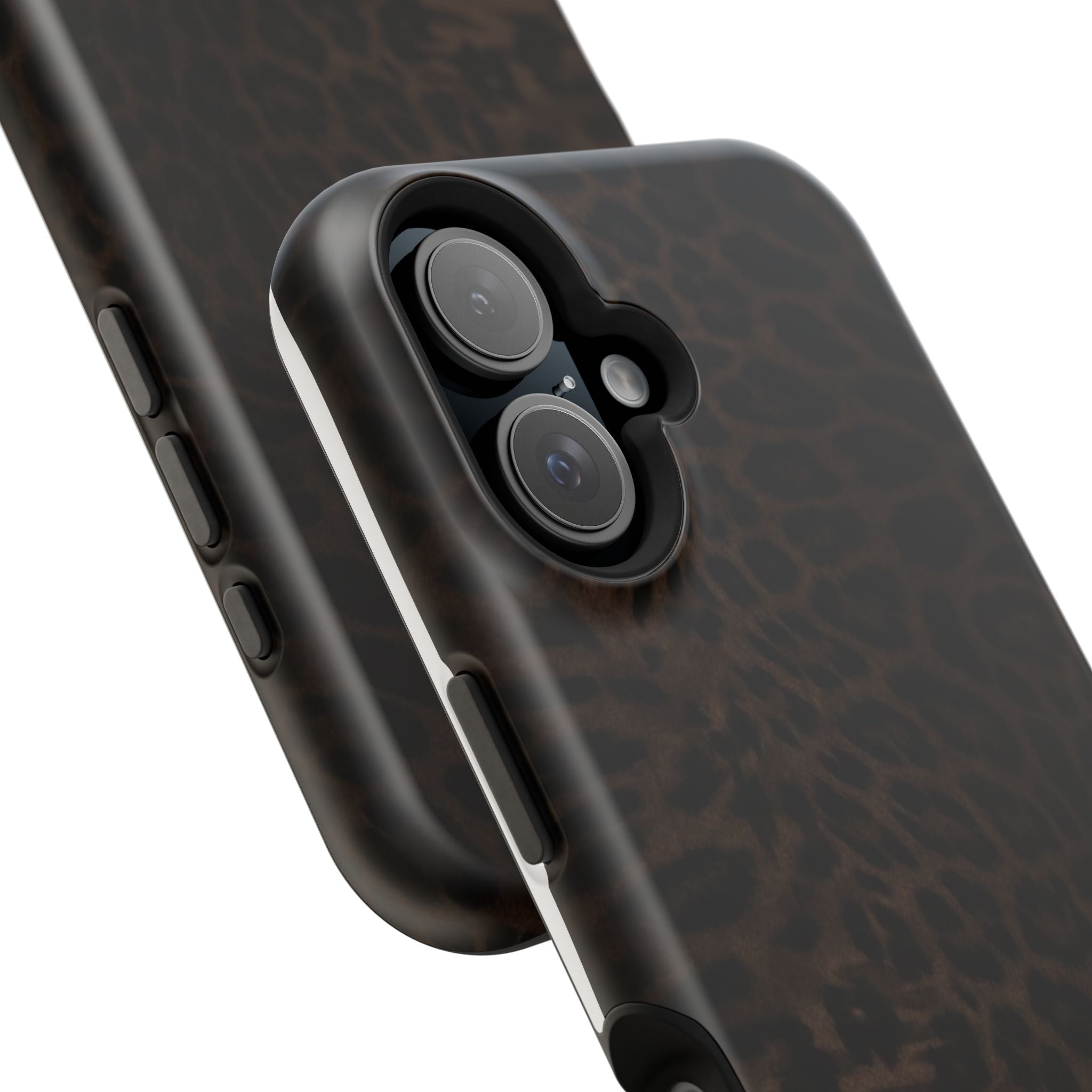 Leopard Print Magnetic Impact Phone Case — Shockproof Magnetic iPhone Cover