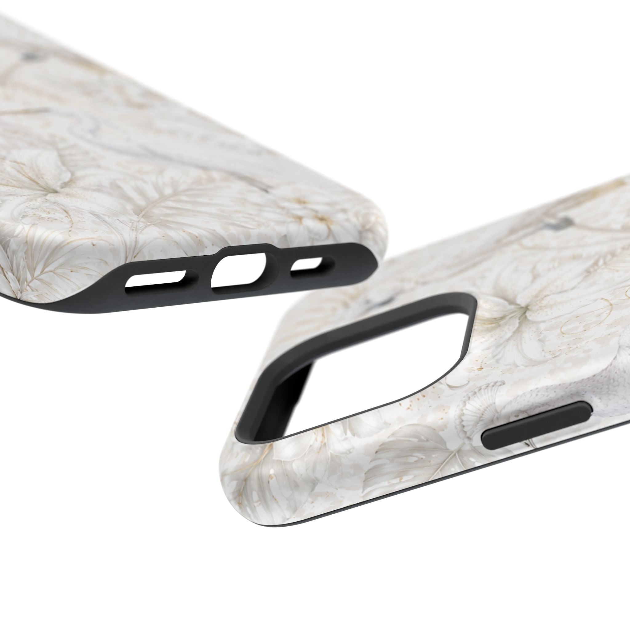 Elegant White Heron Magnetic Impact-Resistant Phone Case | MagSafe Compatible Shockproof Cover