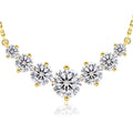 The VVS Moissanite — 5.0CT Gold Plated Sterling Silver Necklace by Vael