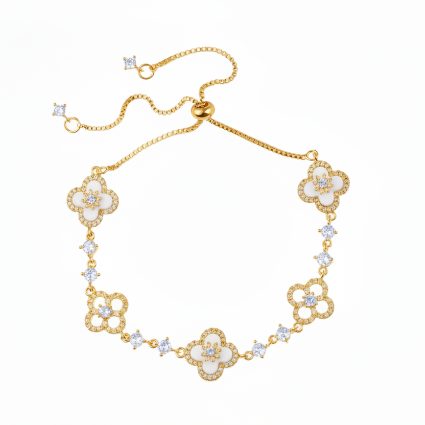 The Royale Clover | 18K Gold Bracelet by VAEL