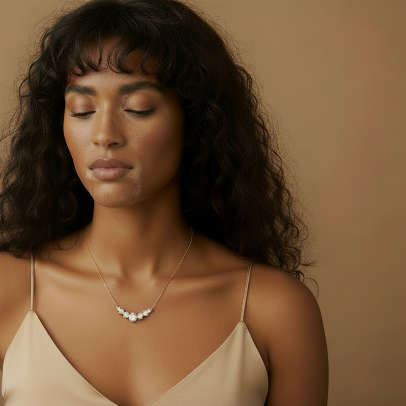 The VVS Moissanite — 5.0CT Gold Plated Sterling Silver Necklace by Vael
